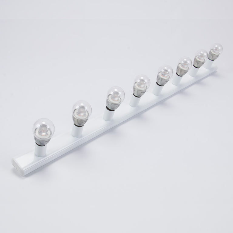 Hollywood 8 Light Vanity Wall Light White - 16360