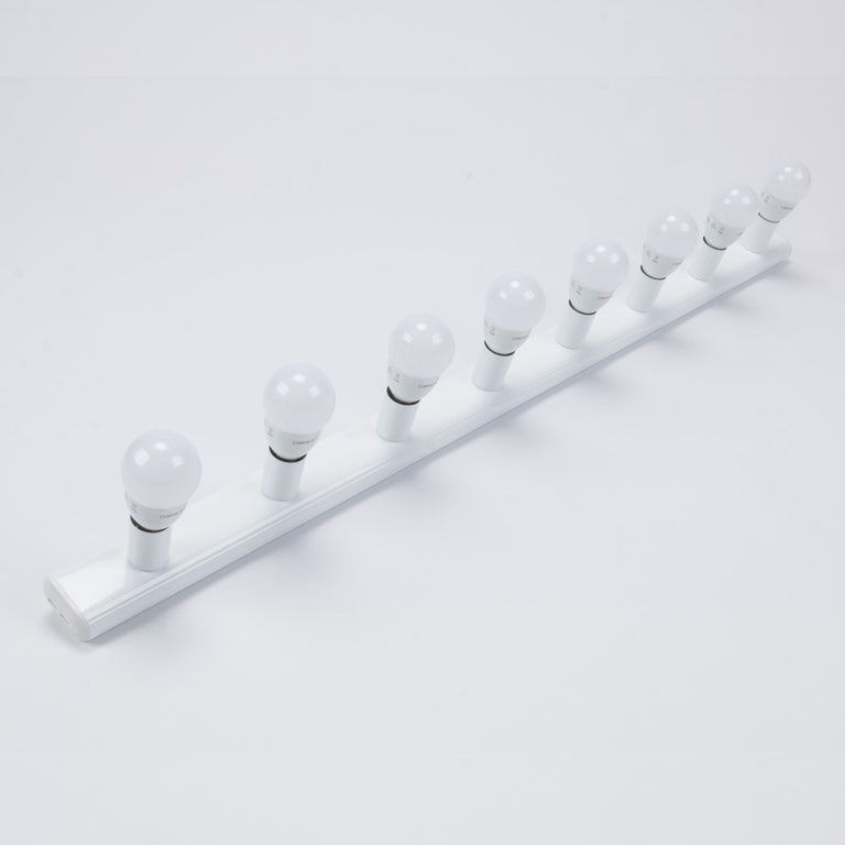 Hollywood 8 Light Vanity Wall Light White - 16360