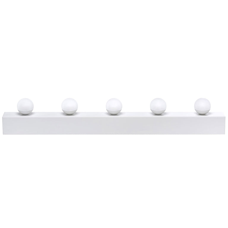 Hollywood 5 Light 20W LED Dimmable Vanity Strip Light White / Warm White - HOL5-LED-WH