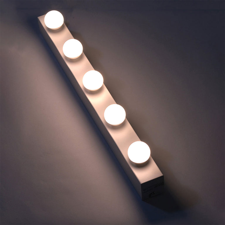 Hollywood 5 Light 20W LED Dimmable Vanity Strip Light Brushed Brass / Warm White - HOL5-LED-BB