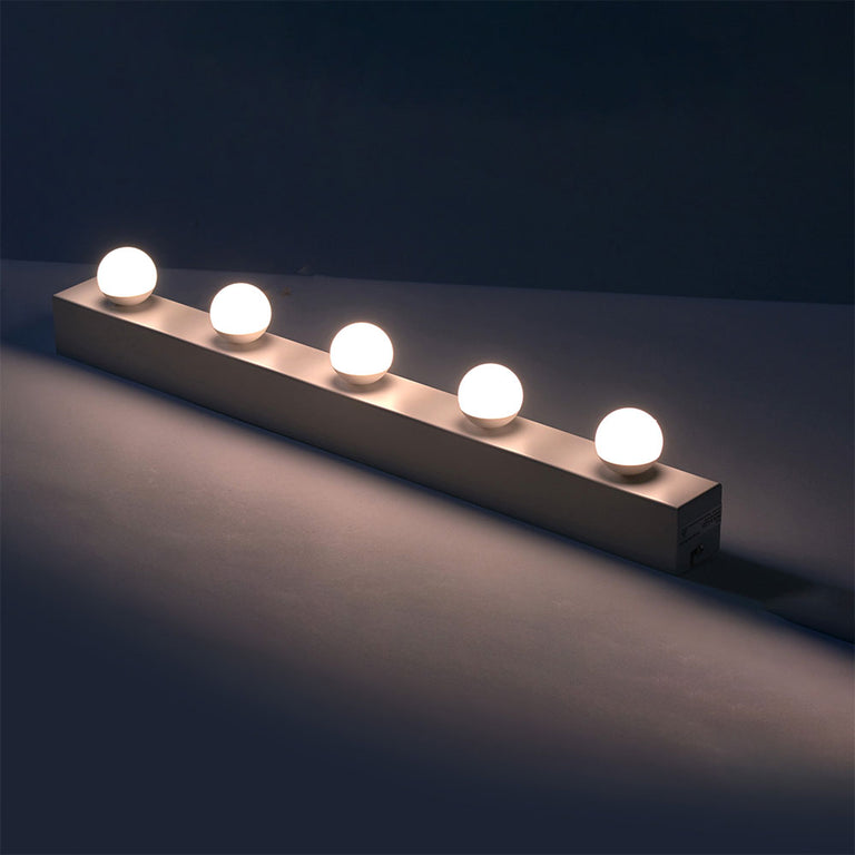 Hollywood 5 Light 20W LED Dimmable Vanity Strip Light Brushed Brass / Warm White - HOL5-LED-BB