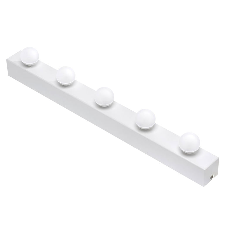 Hollywood 5 Light 20W LED Dimmable Vanity Strip Light White / Warm White - HOL5-LED-WH