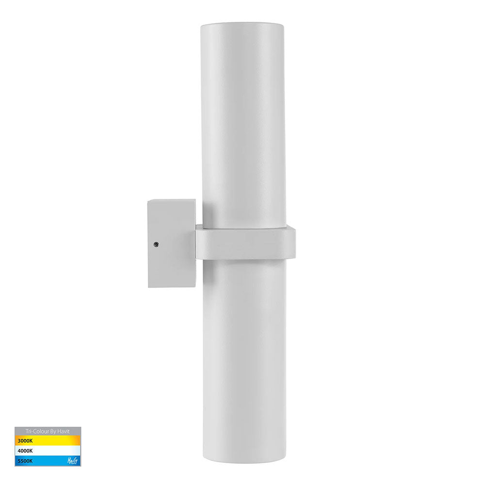 Luz 4 x 9in1 CCT 240V GU10 LED Up / Down Wall Light White - HV10392T