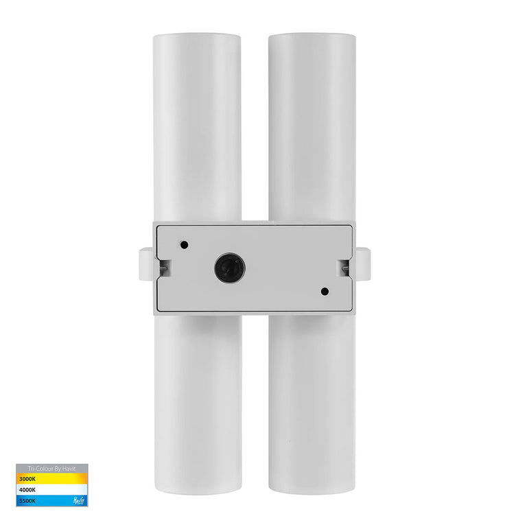 Luz 4 x 9in1 CCT 240V GU10 LED Up / Down Wall Light White - HV10392T