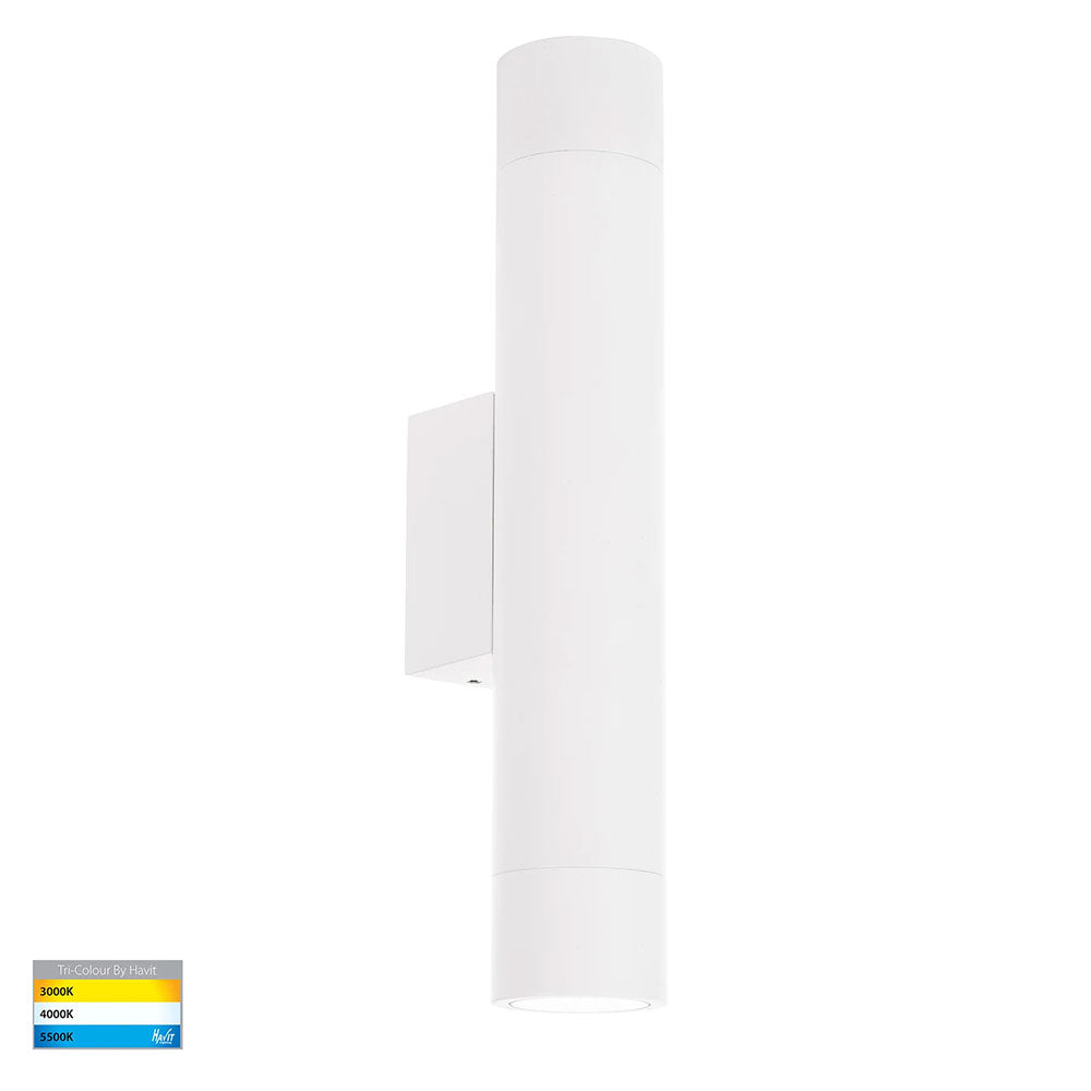 Dugo Aluminium Up & Down Wall Light White - HV10394T
