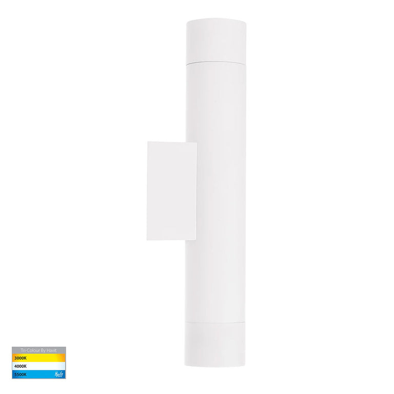 Dugo Aluminium Up & Down Wall Light White - HV10394T