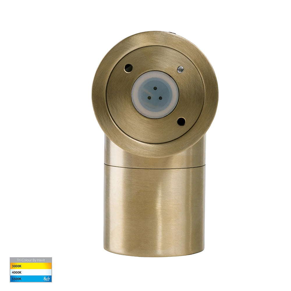 Tivah 5W CCT 12V DC MR16 LED Fixed Wall Light Solid Brass - HV1157MR16T