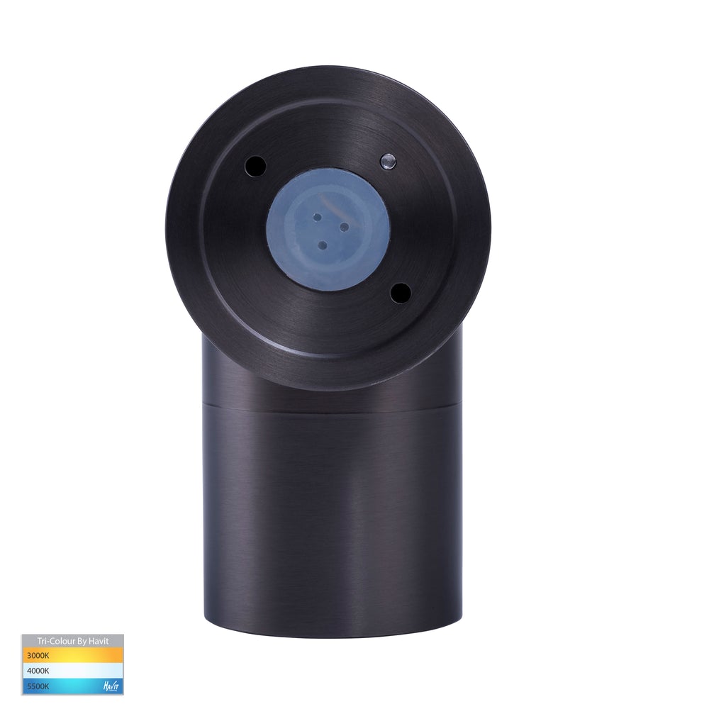 Tivah 9in1 CCT 240V GU10 LED Fixed Wall Light Graphite - HV1175T