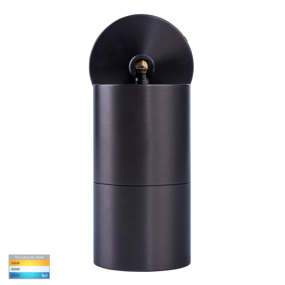 Tivah 5W CCT 240V GU10 LED Adjustable Wall Light Graphite - HV1277GU10T