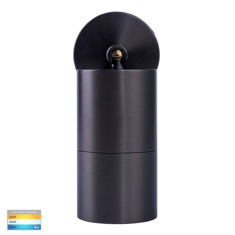 Tivah 5W CCT 240V GU10 LED Adjustable Wall Light Graphite - HV1277GU10T
