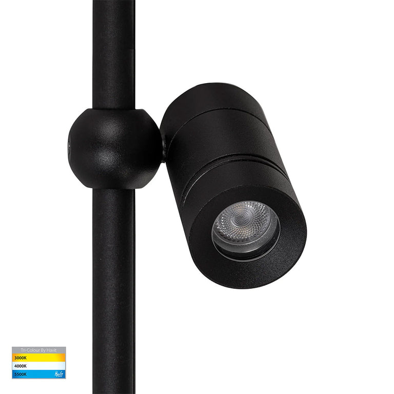 Lille 2.5W CCT LED Garden Spot Light Black - HV1441T-BLK