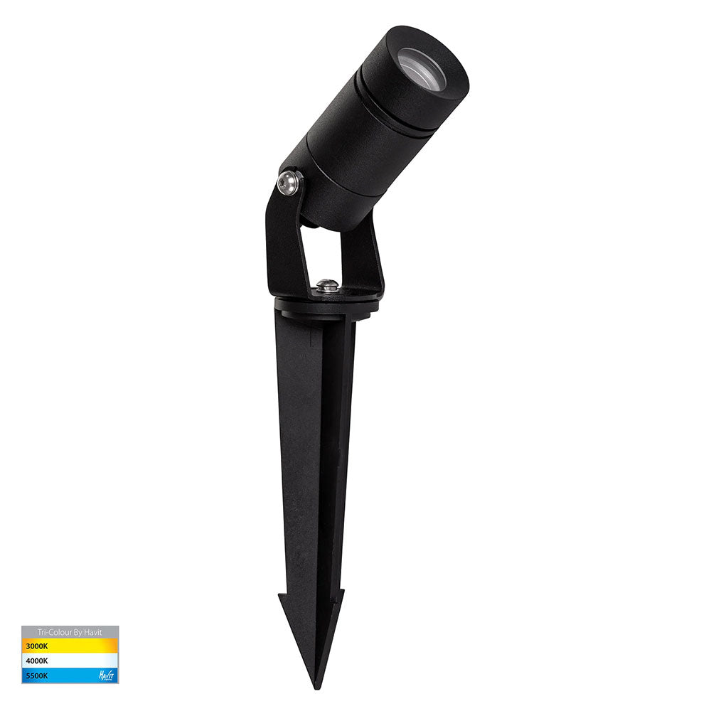 Lille 2.5W CCT LED Garden Spike Light Black - HV1442T-BLK