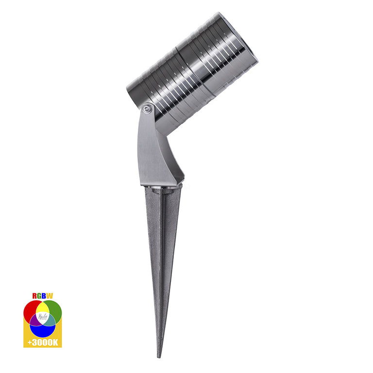 Nova 5W 12V DC Dimmable LED Spike Light Stainless Steel / RGBW - HV1462RGBW-SS316