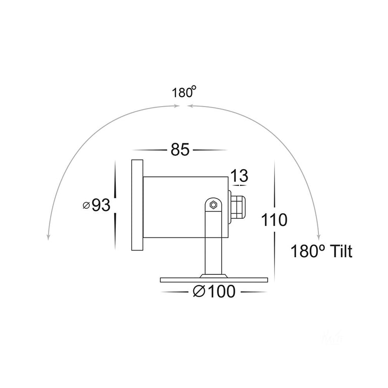 Onder 5W CCT 12V DC MR16 LED Pond Light Stainless Steel - HV1491T