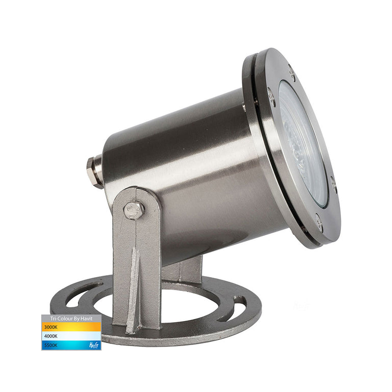 Onder 5W CCT 12V DC MR16 LED Pond Light Stainless Steel - HV1491T