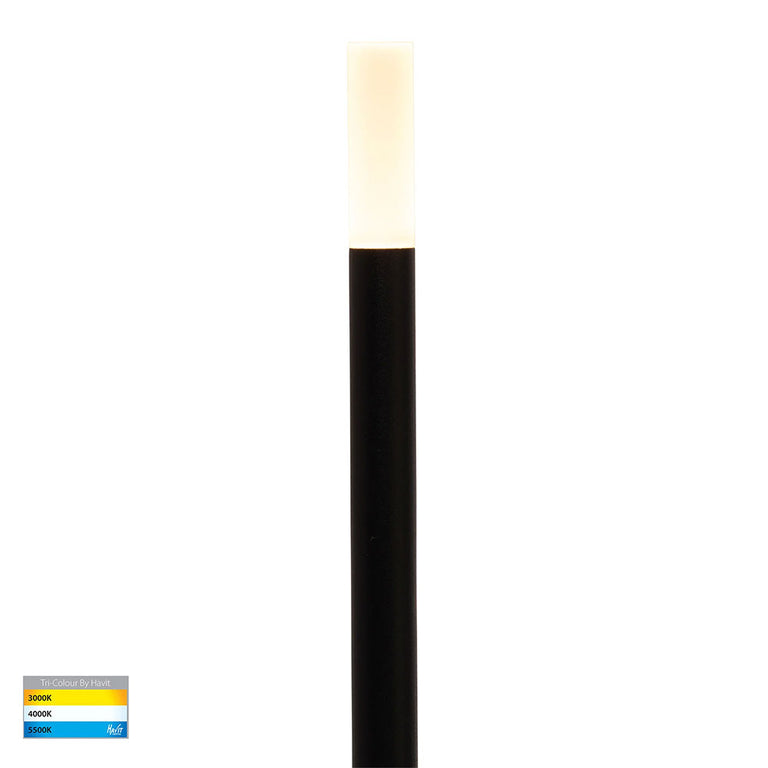 Drique 1W CCT 24V DC LED Garden Bollard Spike Light Black - HV1514T-BLK-24V