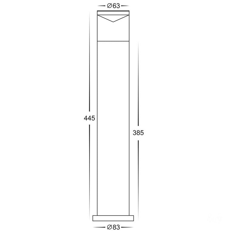 Highlite 5W CCT 12V DC MR16 LED Bollard Light White - HV1602T-WHT