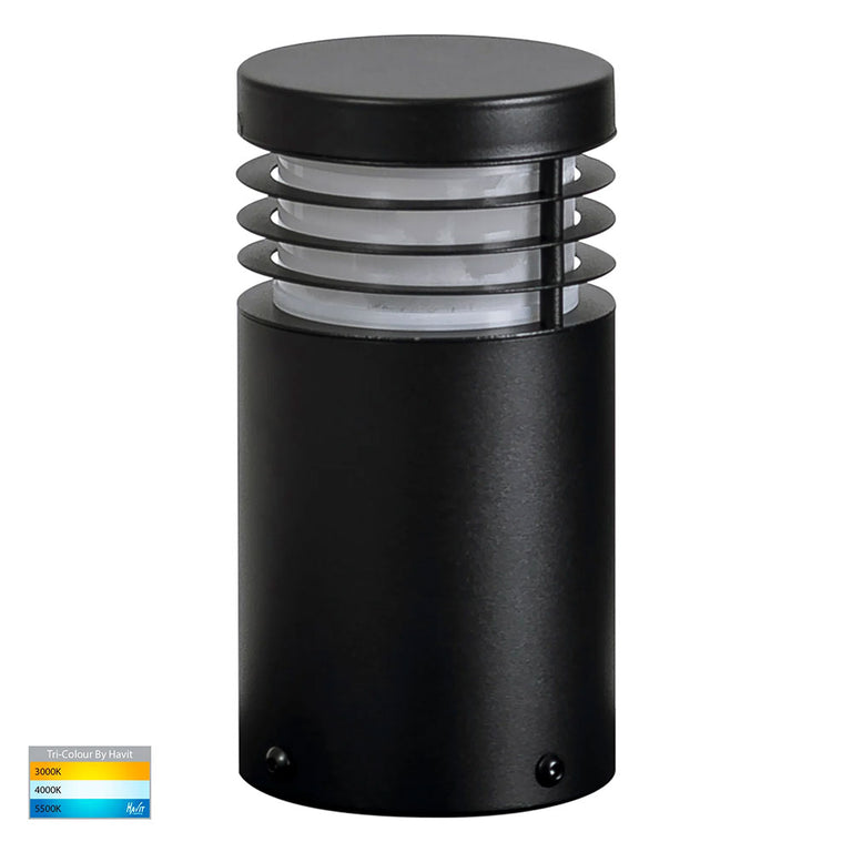 Mini 5W CCT 12V DC MR16 LED Bollard Light Black - HV1605T-BLK-12V