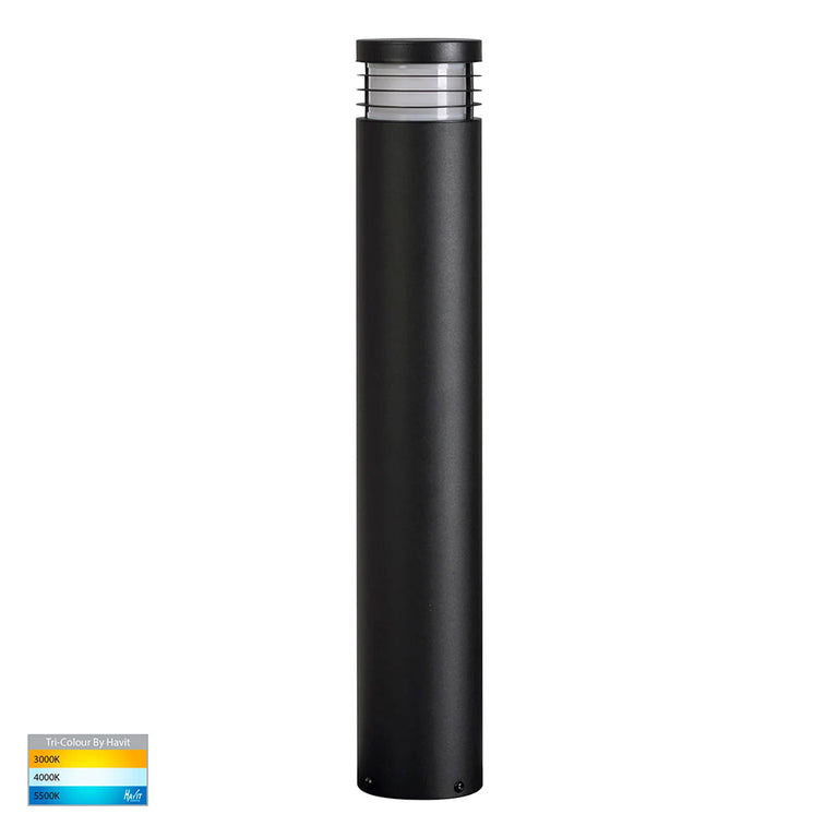 Maxi 5W CCT 12V DC MR16 LED Bollard Light Black - HV1606T-BLK-12V
