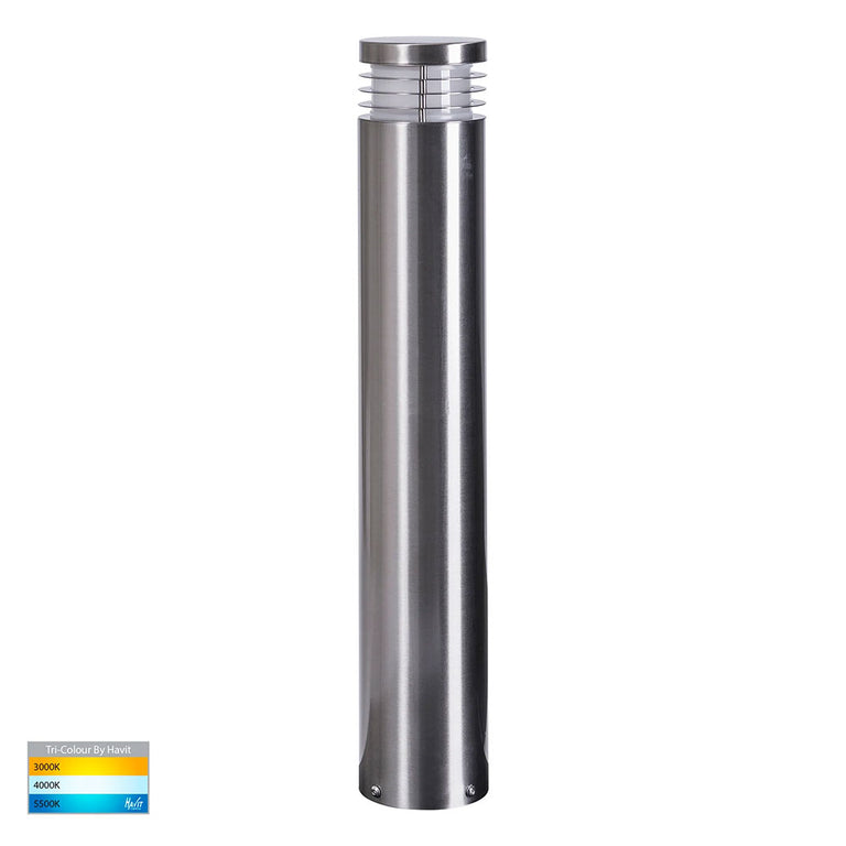 Maxi 9W CCT 240V E27 LED Bollard Light 316 Stainless Steel - HV1606T-SS316-240V