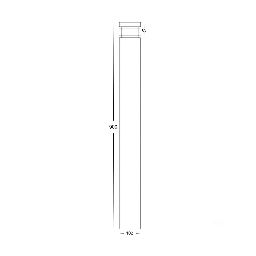 Maxi 5W CCT 12V DC MR16 LED Bollard Light Stainless Steel - HV1608T-SS316-12V