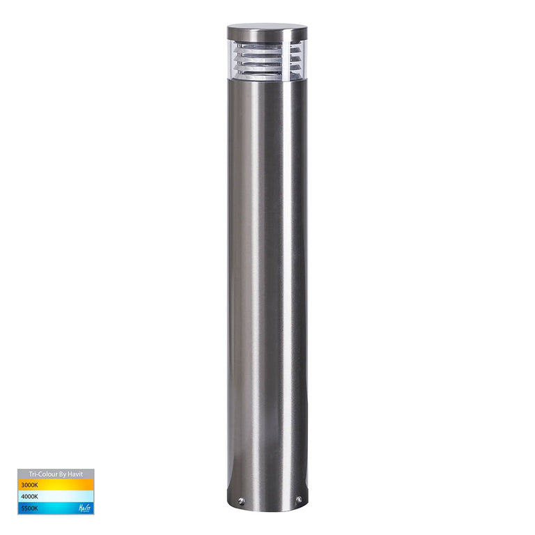Maxi Louvre 9W CCT 240V E27 LED Bollard Light Stainless Steel - HV1616T-SS316-240V