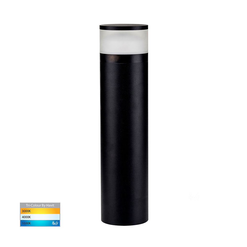 Highlite 18W / 24W CCT 240V LED 600mm Bollard Light Black - HV1625T-BLK-240V
