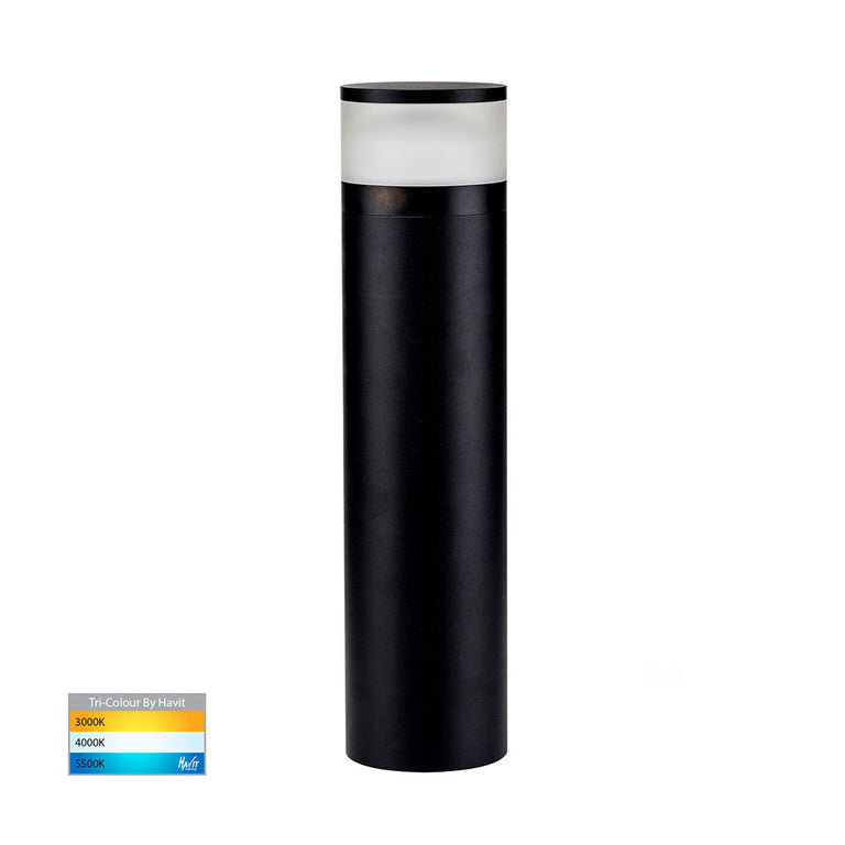 Highlite 18W / 24W CCT 240V LED 600mm Bollard Light Black - HV1625T-BLK-240V