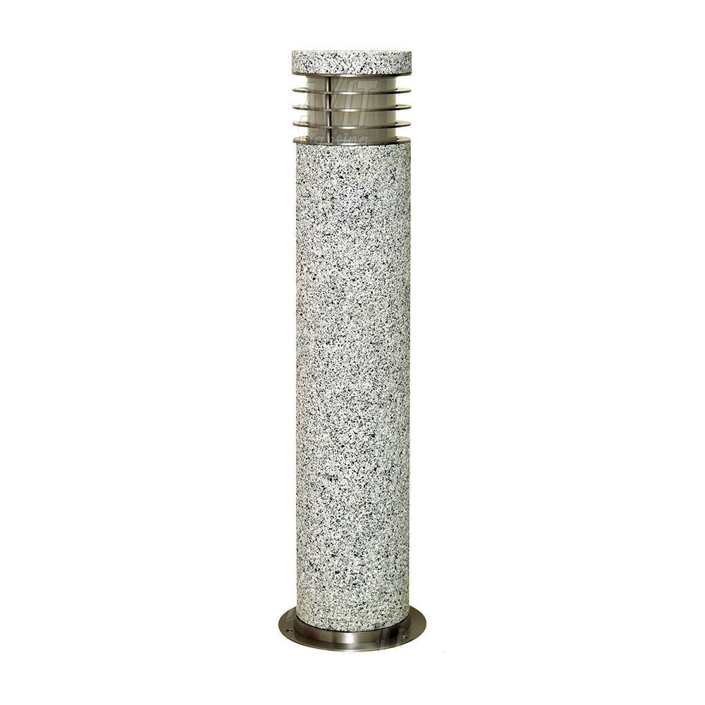 Highlite 240V Bollard Light Solid White Granite - HV1626T-WG-240V