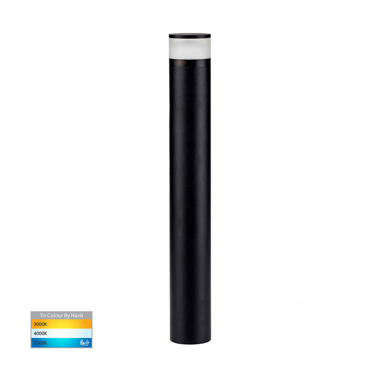 Highlite 18W / 24W CCT 240V LED 1000mm Bollard Light Black - HV1626T-BLK-240V