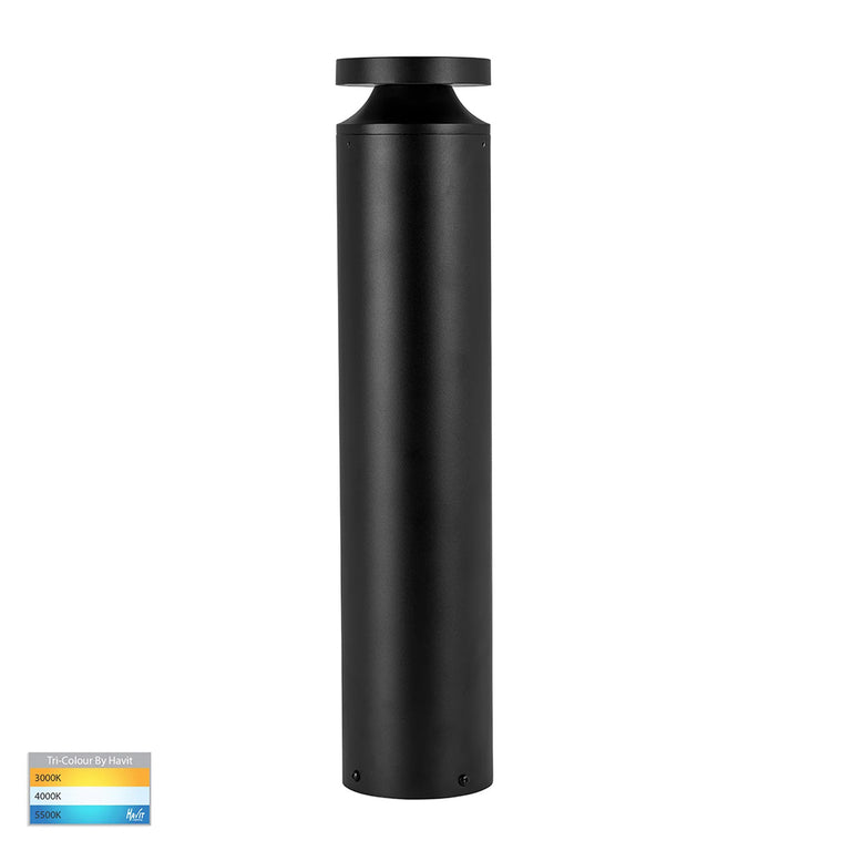 Noray CCT 12W 240V LED 570mm Bollard Black - HV1638T-BLK-240V