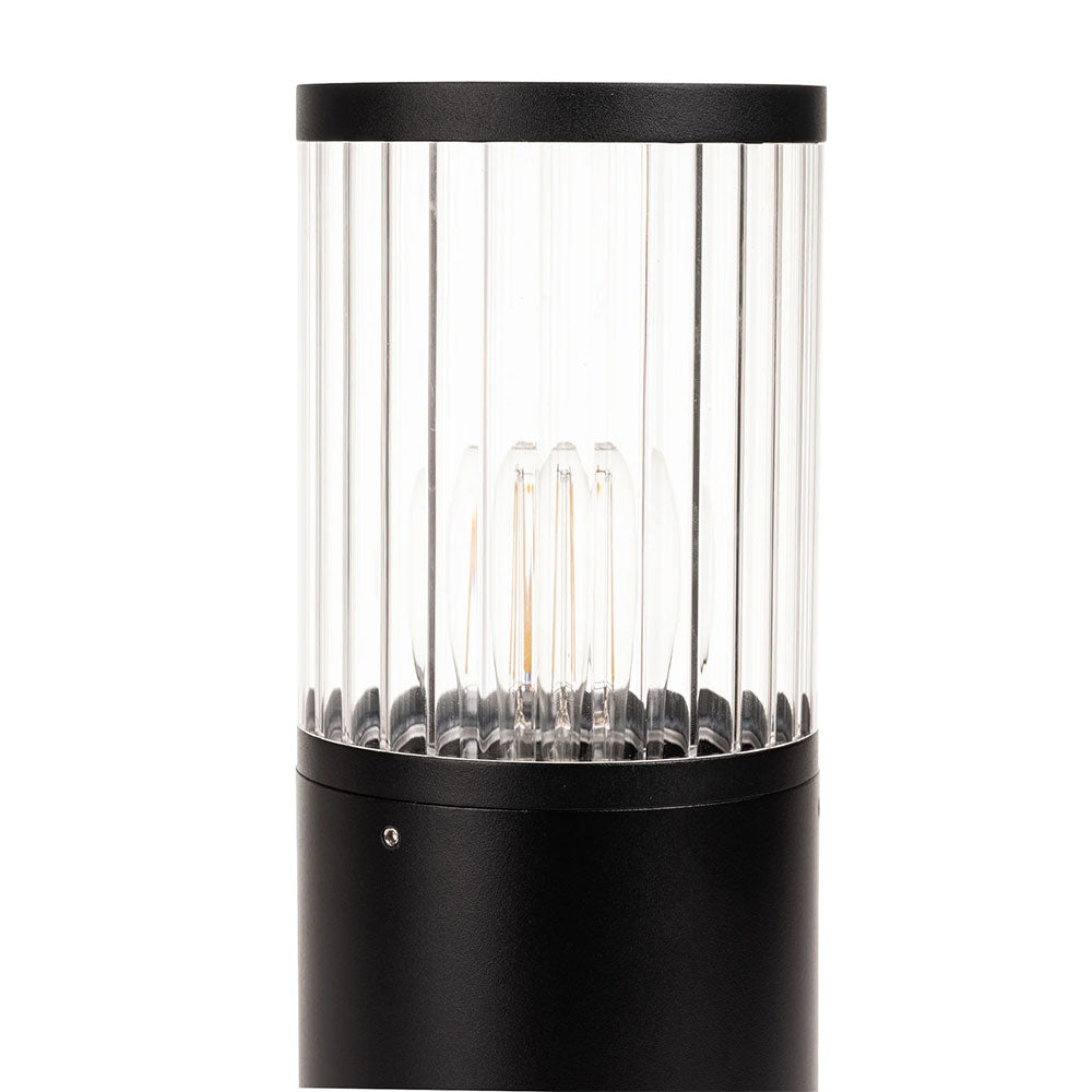 Prism 8W Warm White E27 LED 970mm Bollard Light Black - HV1642W-BLK