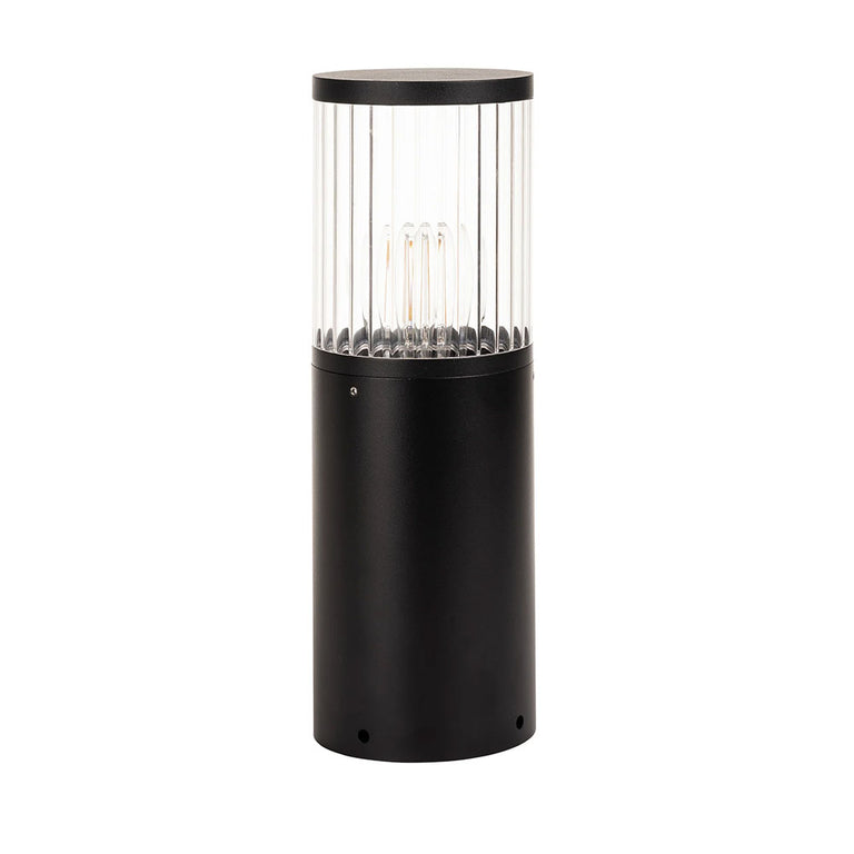 Prism 8W Warm White E27 LED 670mm Bollard Light Black - HV1641W-BLK