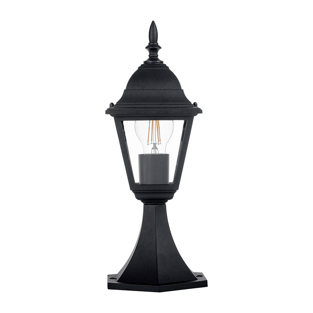 Newark 8W 240V E27 LED Small Pillar Light Black - HV1651W-BLK