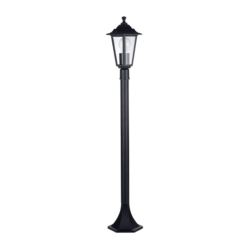 Fibra 8W 240V E27 LED Large Pillar Light Black - HV1652W-P-BLK