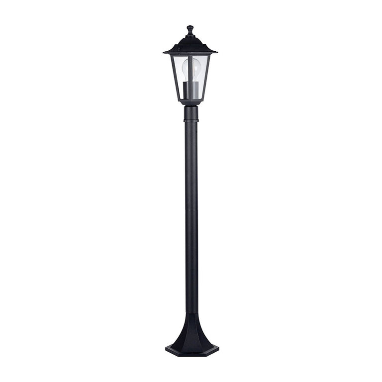 Fibra 8W 240V E27 LED Large Pillar Light Black - HV1652W-P-BLK