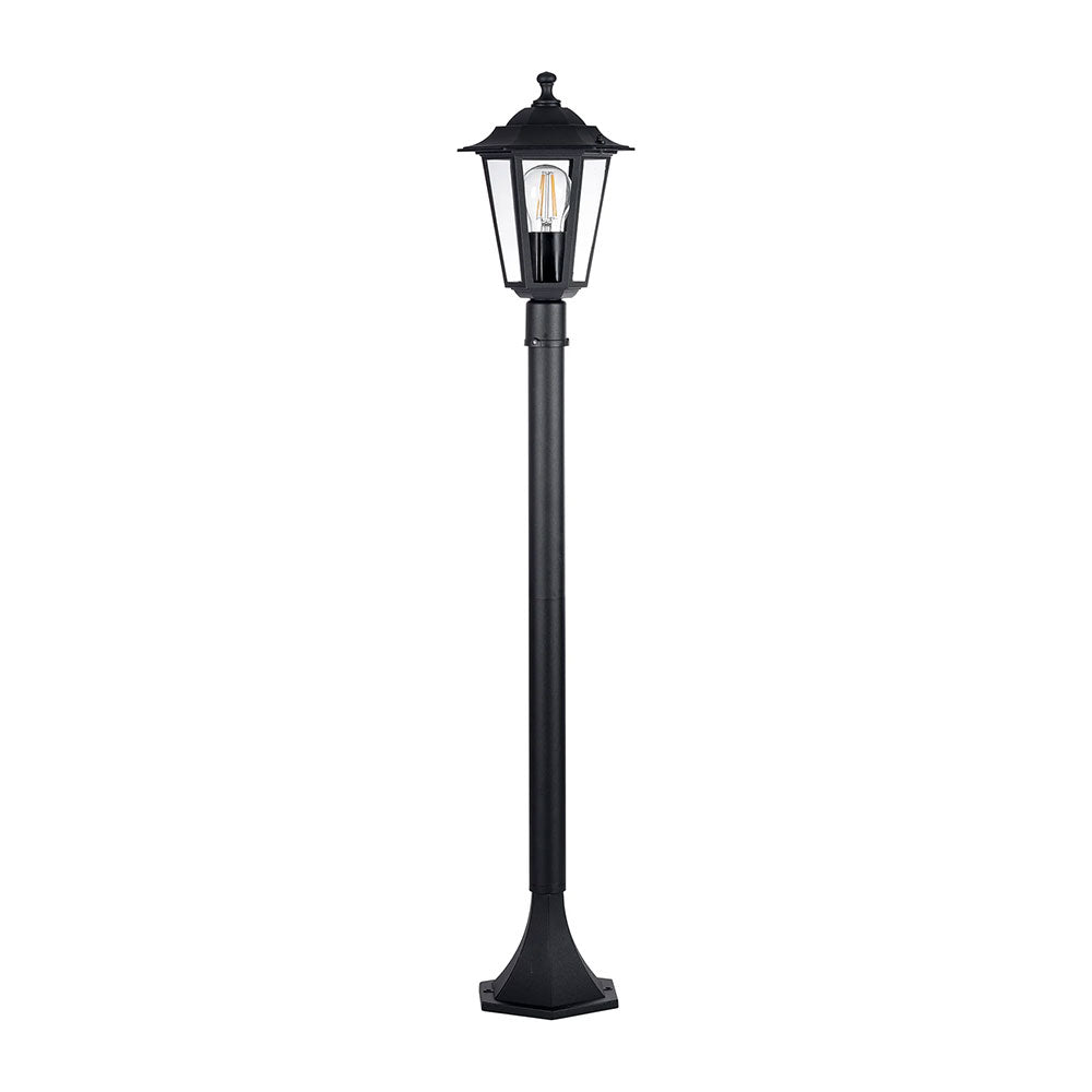 Fibra 8W 240V E27 LED Large Pillar Light Black - HV1652W-P-BLK