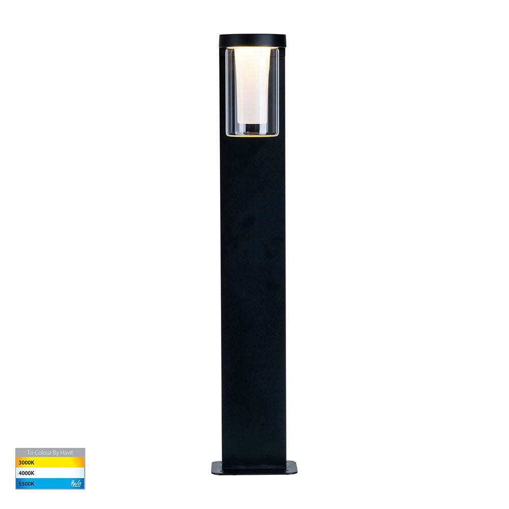 Otaner 10W CCT 240V LED Bollard Black - HV1691T-BLK-240V