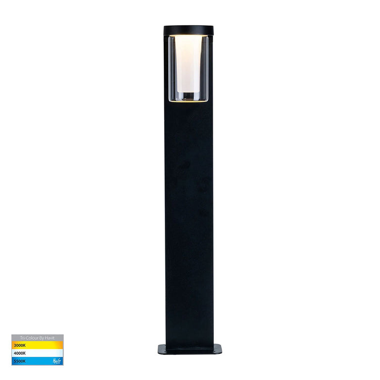 Otaner 10W CCT 240V LED Bollard Black - HV1691T-BLK-240V