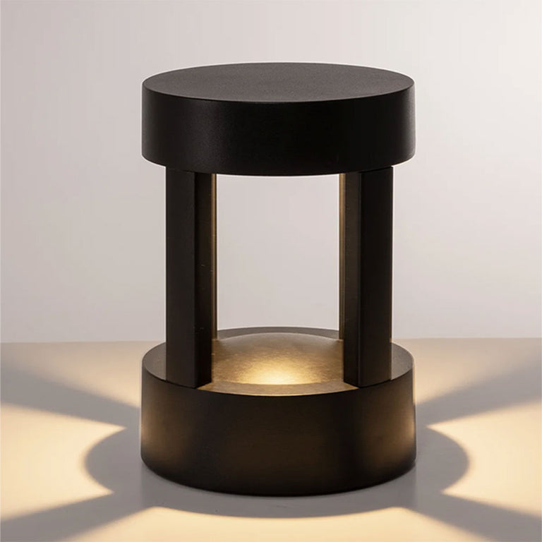 Pelare 12W CCT 240V LED Round Pillar Light Black - HV1699T-BLK-240V-RND