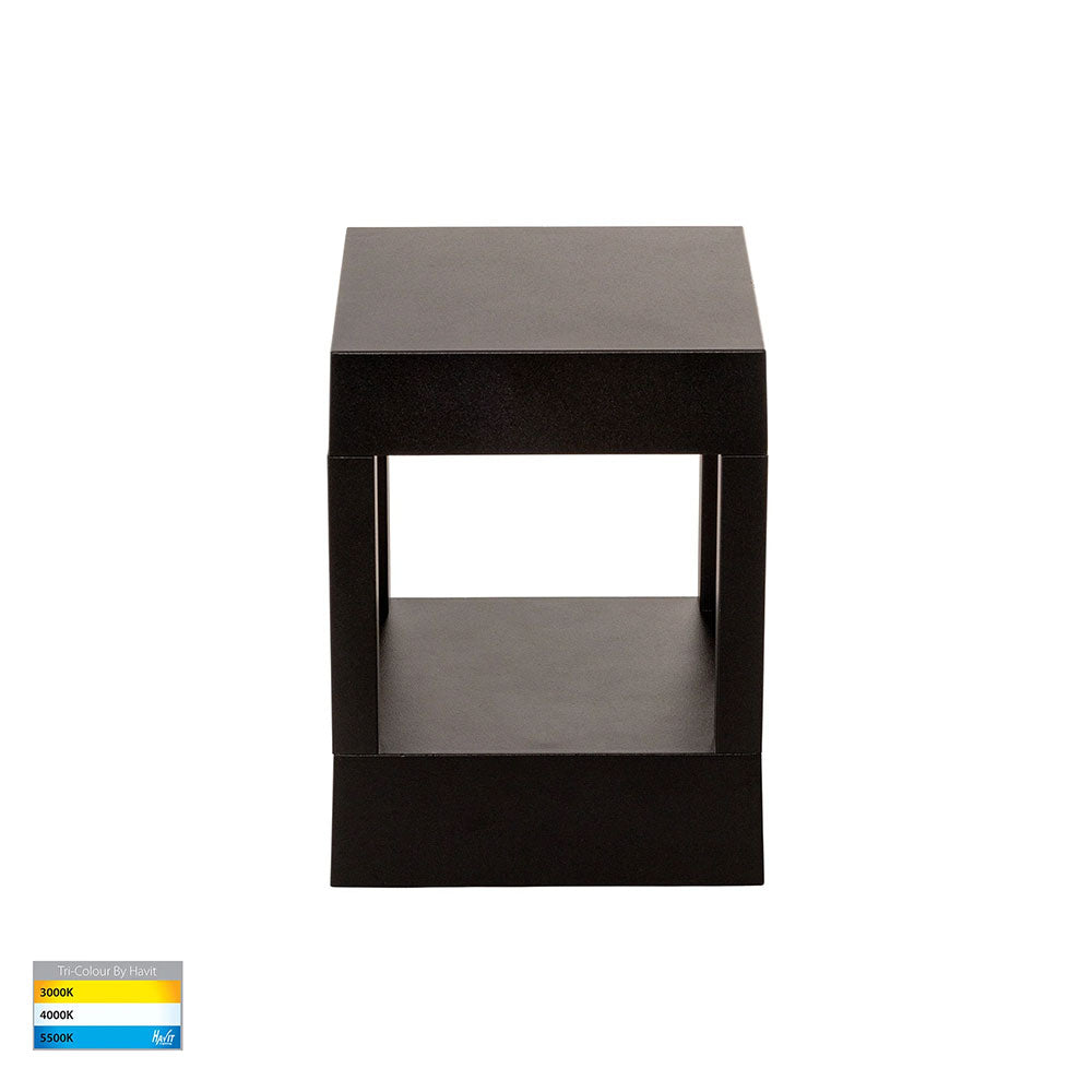 Pelare 12W CCT 240V LED Square Pillar Light Black - HV1699T-BLK-240V-SQ