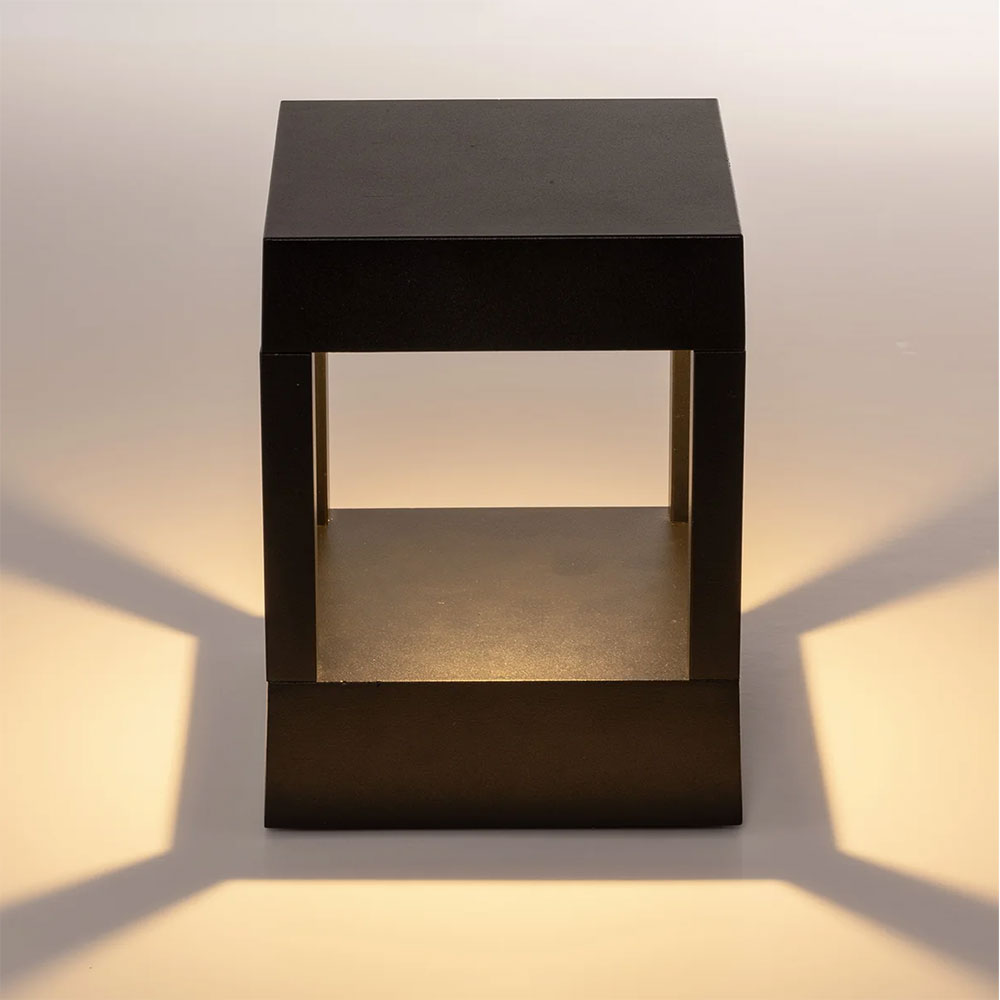 Pelare 12W CCT 240V LED Square Pillar Light Black - HV1699T-BLK-240V-SQ