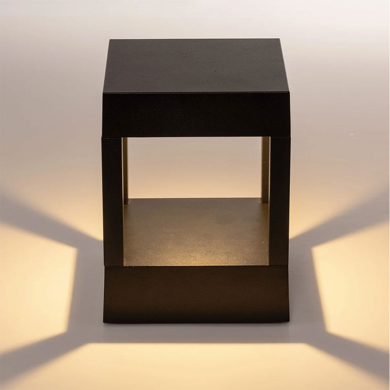 Pelare 12W CCT 240V LED Square Pillar Light Black - HV1699T-BLK-240V-SQ