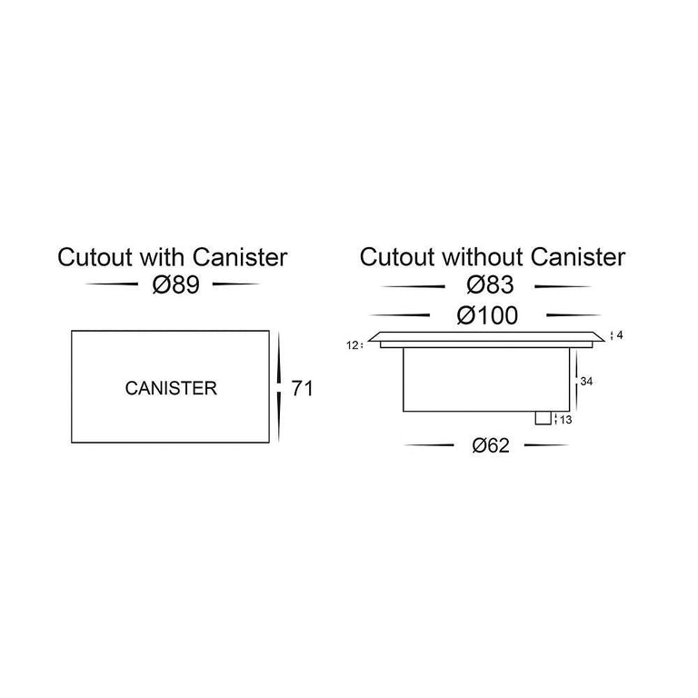 Split 3W RGBW 12V DC LED Round Inground Uplighter Stainless Steel - HV1841RGBW