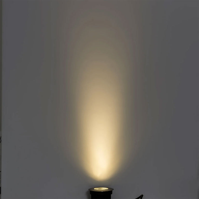 Split 3W CCT 12V DC LED Round Inground Uplighter Stainless Steel - HV1841T