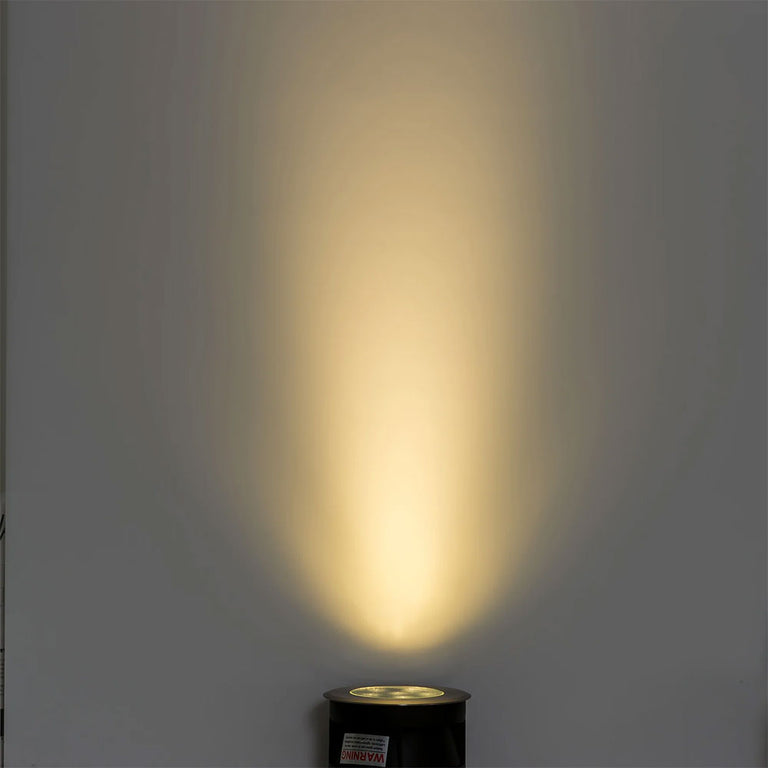 Split 5W CCT 240V LED Round Inground Uplighter Stainless Steel - HV1842T -240V