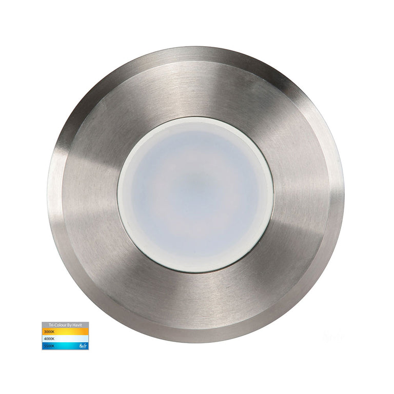 Ollo 5W CCT 240V GU10 LED Step or Inground Light Stainless Steel - HV19042T-SS316