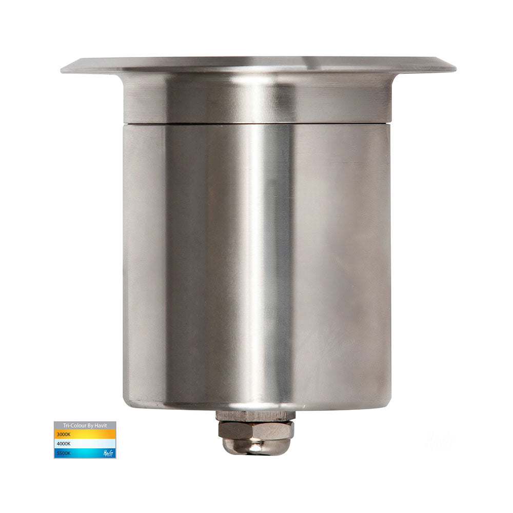 Ollo 5W CCT 240V GU10 LED Step or Inground Light Stainless Steel - HV19042T-SS316