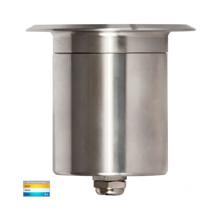 Ollo 5W CCT 240V GU10 LED Step or Inground Light Stainless Steel - HV19042T-SS316