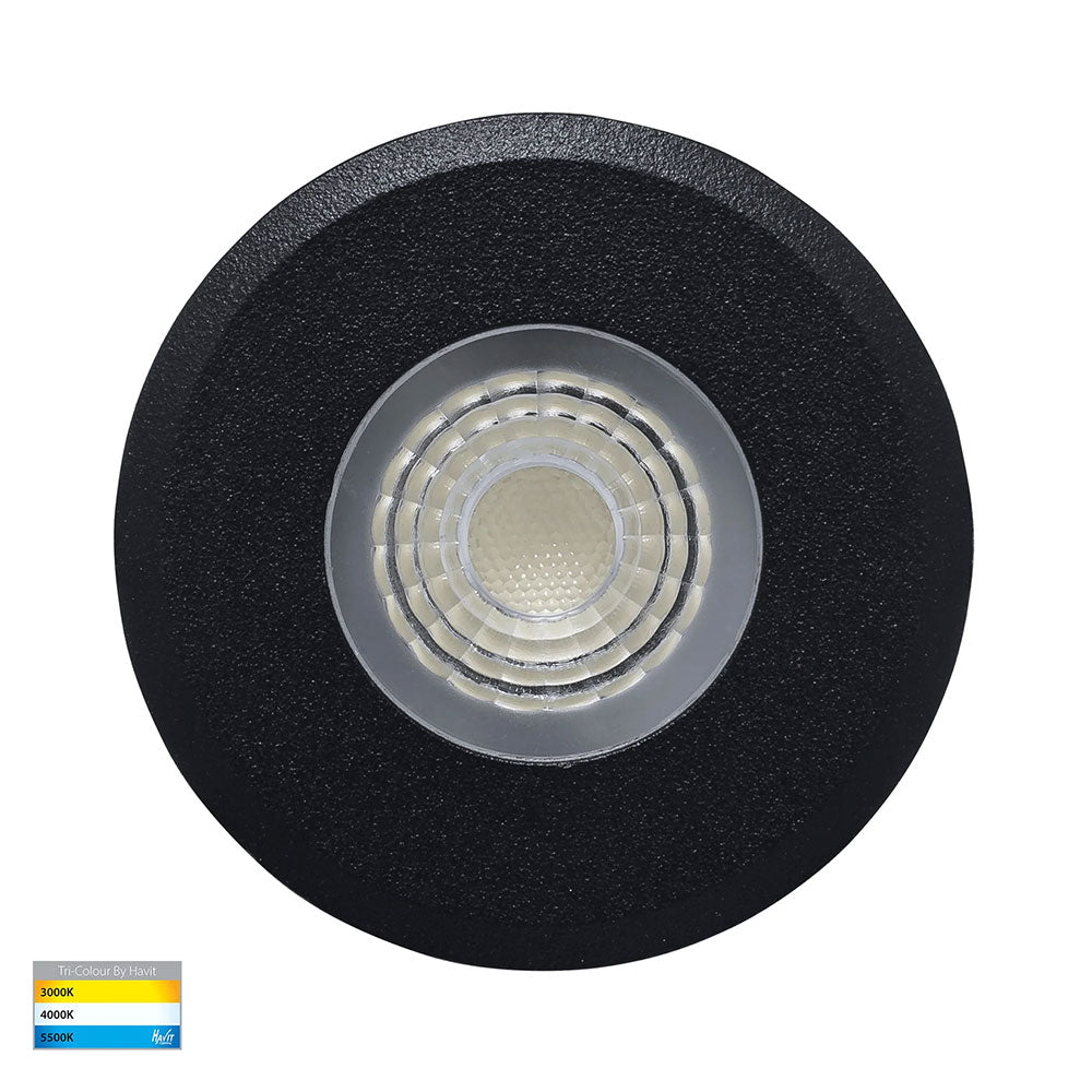 Elite 5W CCT 12V DC LED Inground Deck Light Black - HV2882T-BLK-12V